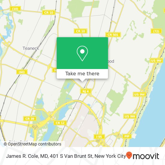 Mapa de James R. Cole, MD, 401 S Van Brunt St