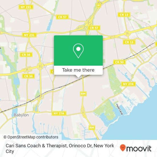 Mapa de Cari Sans Coach & Therapist, Orinoco Dr