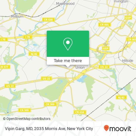 Vipin Garg, MD, 2035 Morris Ave map