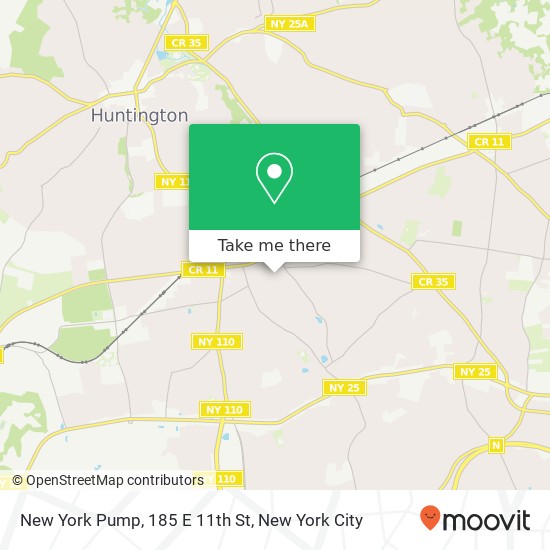 Mapa de New York Pump, 185 E 11th St