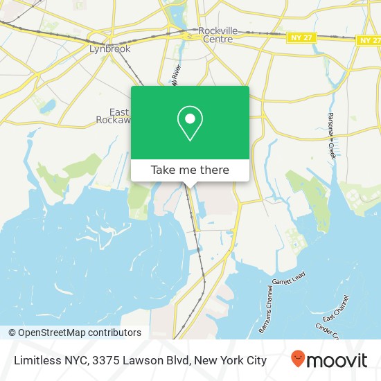 Mapa de Limitless NYC, 3375 Lawson Blvd