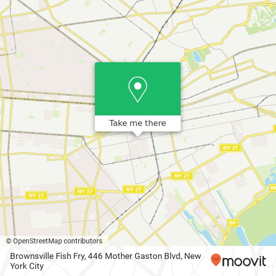 Mapa de Brownsville Fish Fry, 446 Mother Gaston Blvd