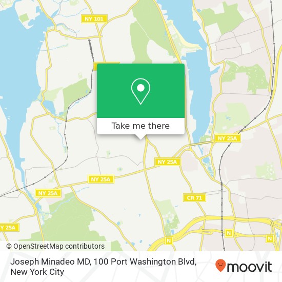 Joseph Minadeo MD, 100 Port Washington Blvd map