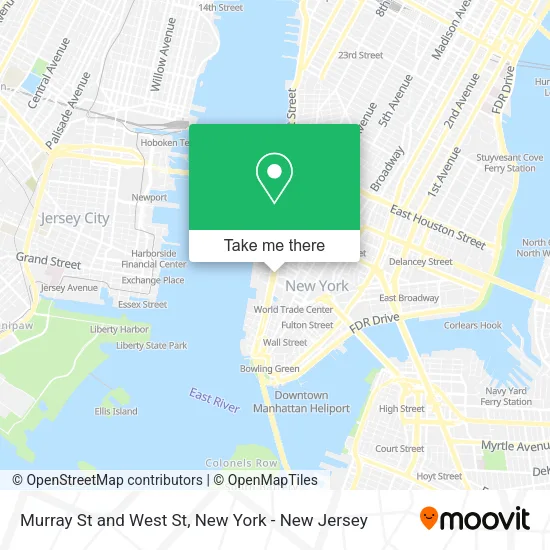 Murray St and West St map