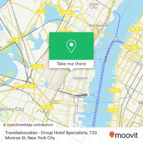 Traveladvocates - Group Hotel Specialists, 720 Monroe St map