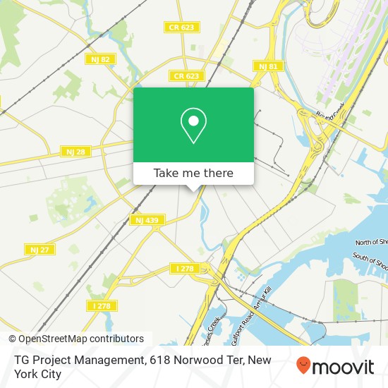 Mapa de TG Project Management, 618 Norwood Ter