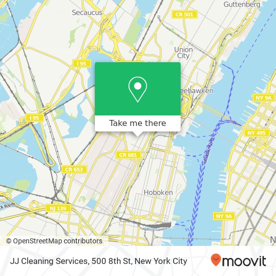 JJ Cleaning Services, 500 8th St map