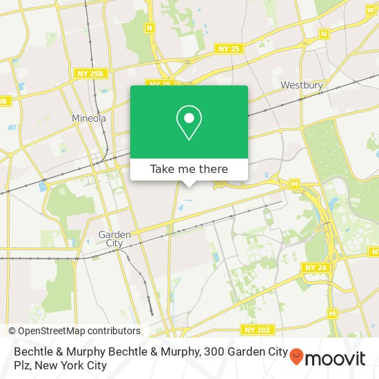 Mapa de Bechtle & Murphy Bechtle & Murphy, 300 Garden City Plz