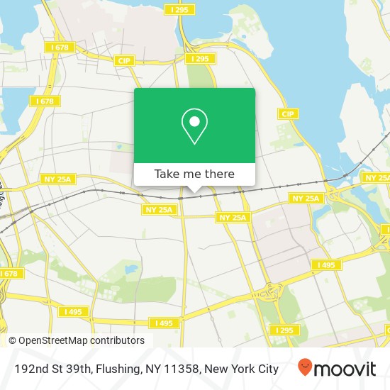 Mapa de 192nd St 39th, Flushing, NY 11358