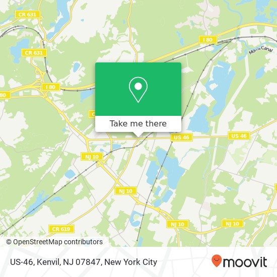 Mapa de US-46, Kenvil, NJ 07847