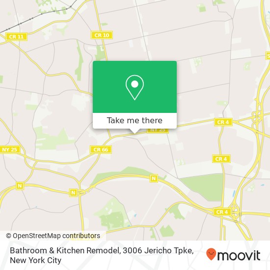 Mapa de Bathroom & Kitchen Remodel, 3006 Jericho Tpke