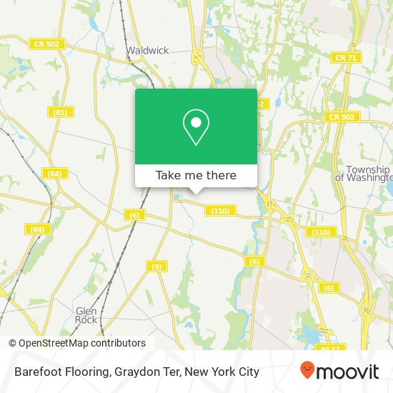 Mapa de Barefoot Flooring, Graydon Ter