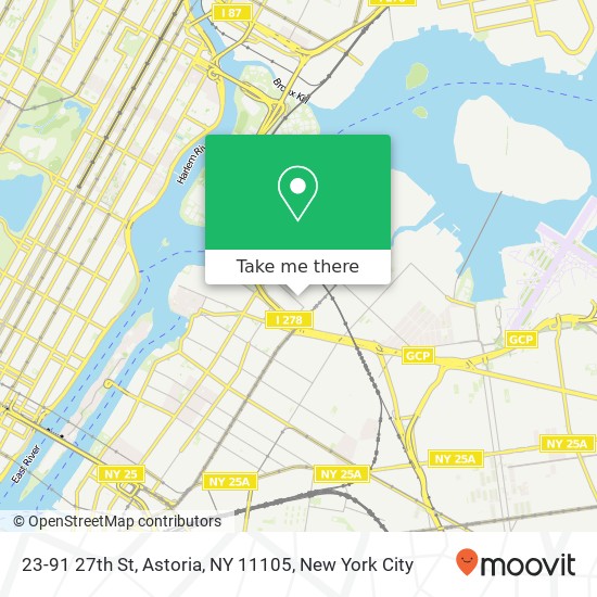 Mapa de 23-91 27th St, Astoria, NY 11105