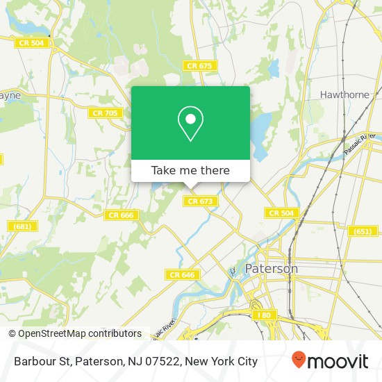 Mapa de Barbour St, Paterson, NJ 07522