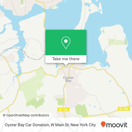 Oyster Bay Car Donation, W Main St map