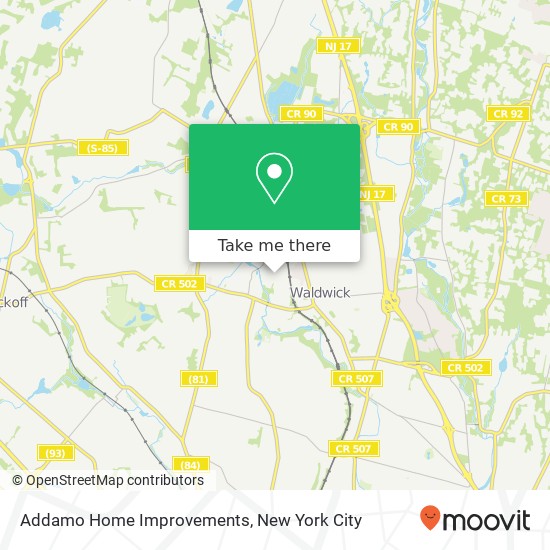 Mapa de Addamo Home Improvements