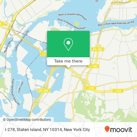 I-278, Staten Island, NY 10314 map