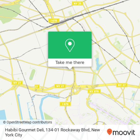 Habibi Gourmet Deli, 134-01 Rockaway Blvd map