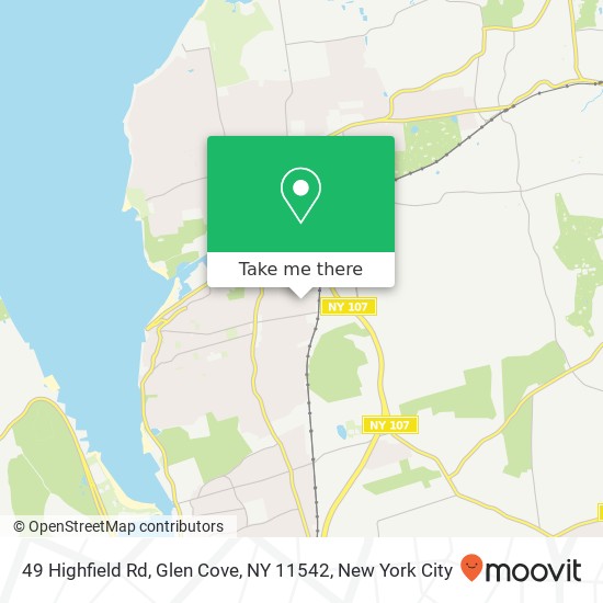 49 Highfield Rd, Glen Cove, NY 11542 map
