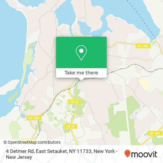 Mapa de 4 Detmer Rd, East Setauket, NY 11733