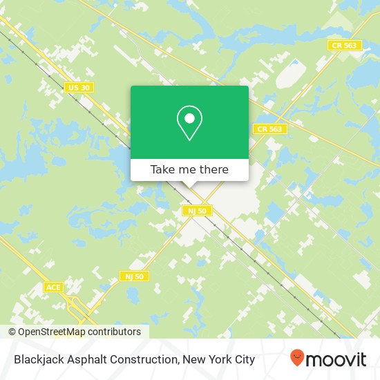 Blackjack Asphalt Construction, 240 White Horse Pike map