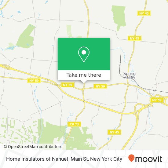 Home Insulators of Nanuet, Main St map