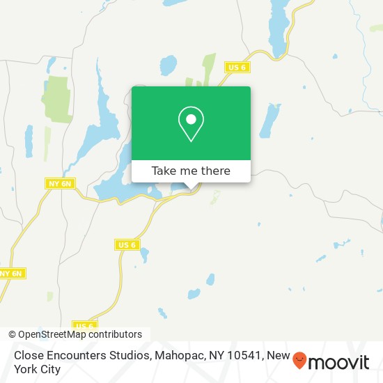 Mapa de Close Encounters Studios, Mahopac, NY 10541