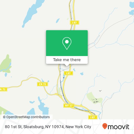 Mapa de 80 1st St, Sloatsburg, NY 10974