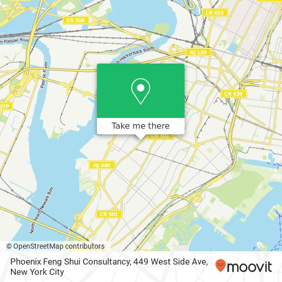 Mapa de Phoenix Feng Shui Consultancy, 449 West Side Ave
