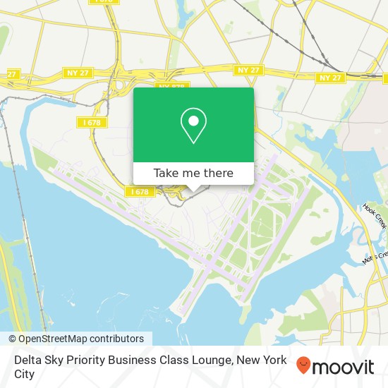 Mapa de Delta Sky Priority Business Class Lounge