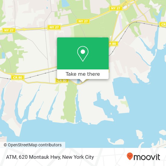 Mapa de ATM, 620 Montauk Hwy