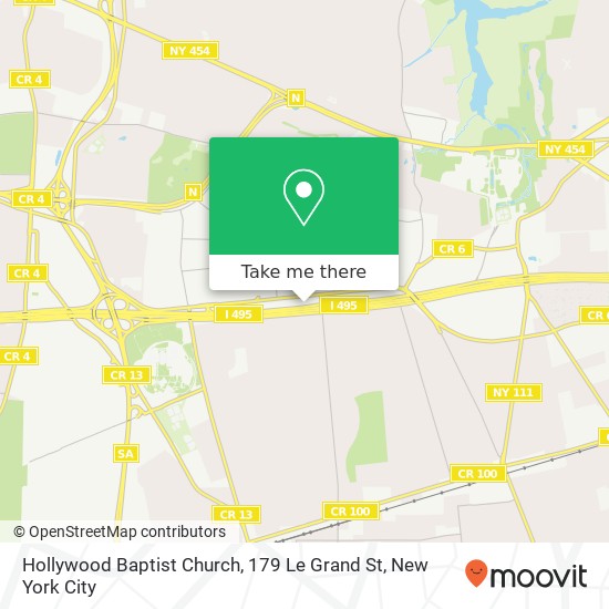 Mapa de Hollywood Baptist Church, 179 Le Grand St