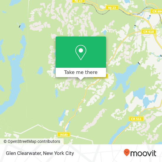 Mapa de Glen Clearwater, Kinnelon, NJ 07405