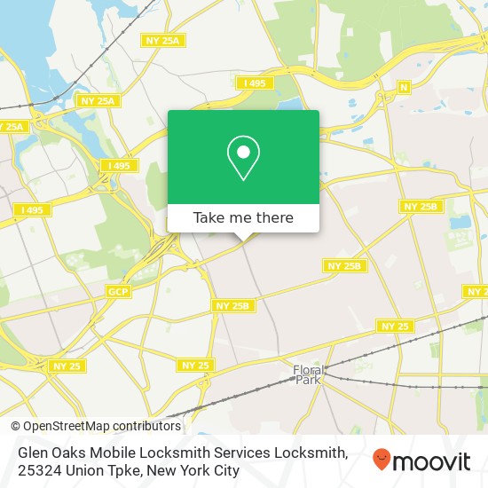 Glen Oaks Mobile Locksmith Services Locksmith, 25324 Union Tpke map