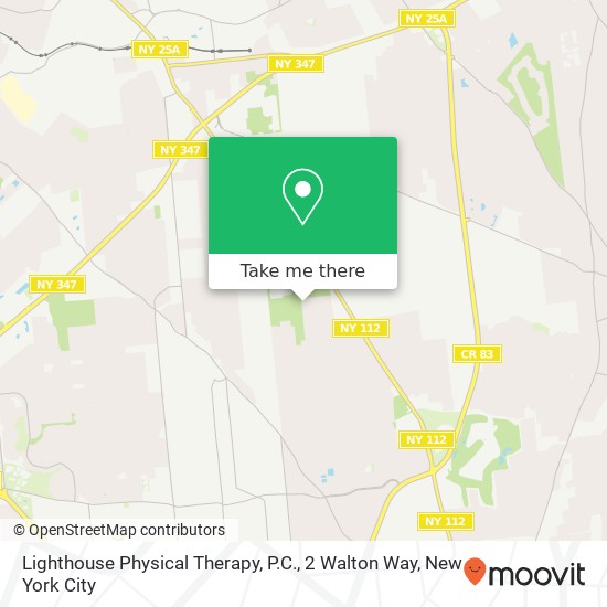 Mapa de Lighthouse Physical Therapy, P.C., 2 Walton Way