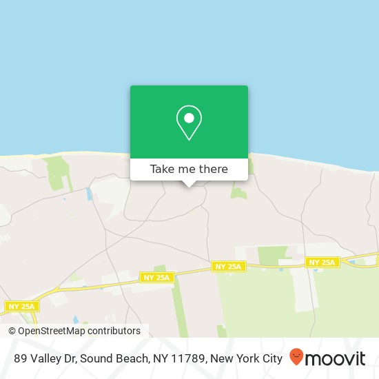 89 Valley Dr, Sound Beach, NY 11789 map