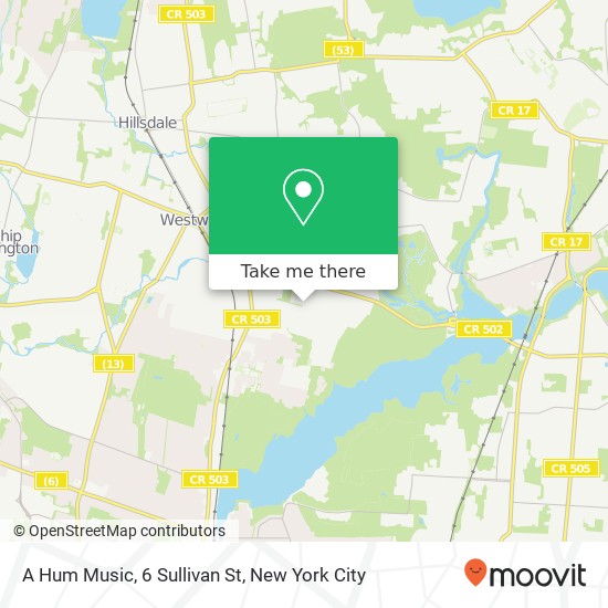 A Hum Music, 6 Sullivan St map