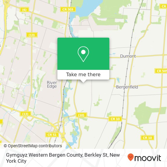 Mapa de Gymguyz Western Bergen County, Berkley St