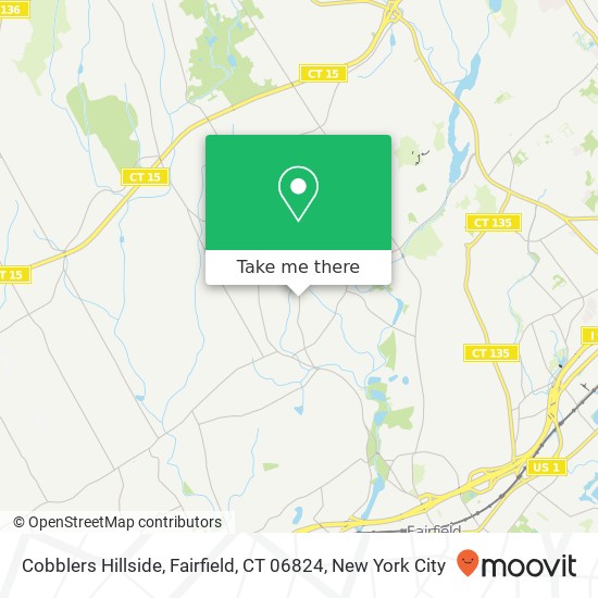 Mapa de Cobblers Hillside, Fairfield, CT 06824