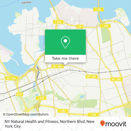 NY Natural Health and Fitness, Northern Blvd map