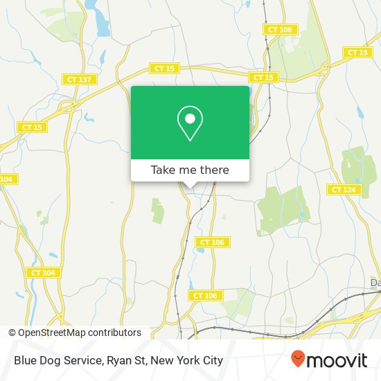 Mapa de Blue Dog Service, Ryan St