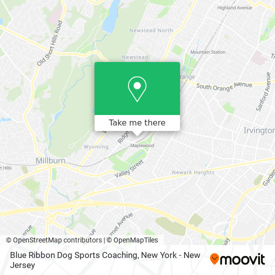 Mapa de Blue Ribbon Dog Sports Coaching