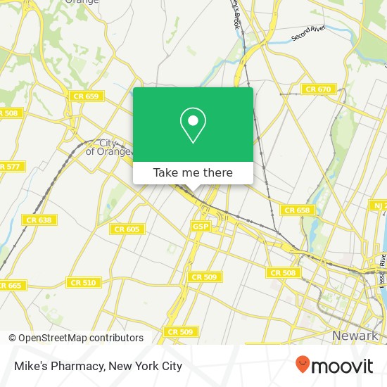 Mapa de Mike's Pharmacy