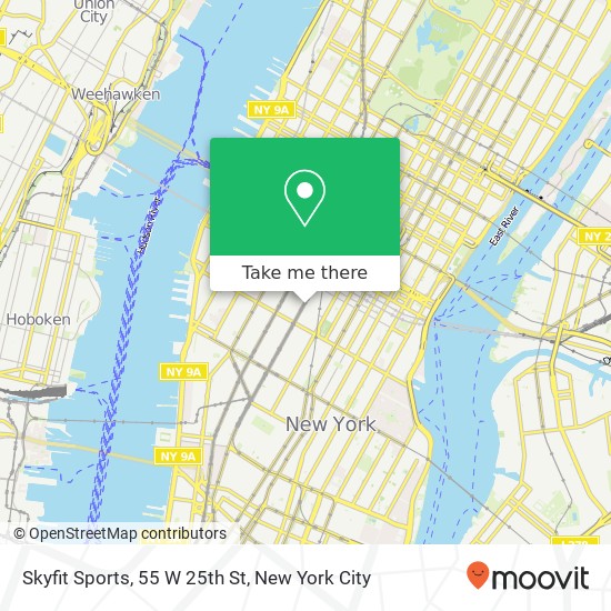 Mapa de Skyfit Sports, 55 W 25th St