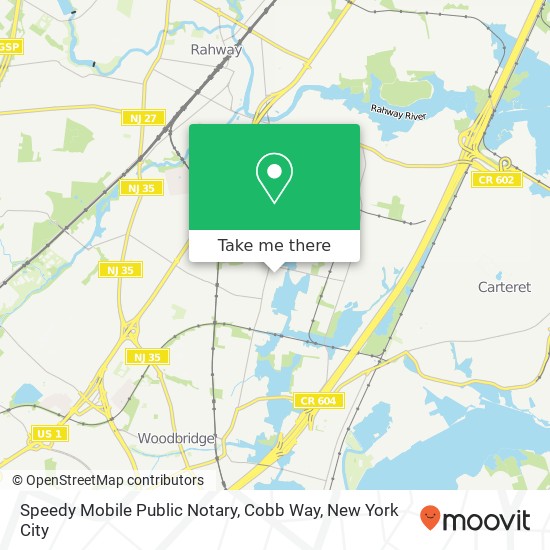 Mapa de Speedy Mobile Public Notary, Cobb Way