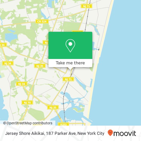 Jersey Shore Aikikai, 187 Parker Ave map
