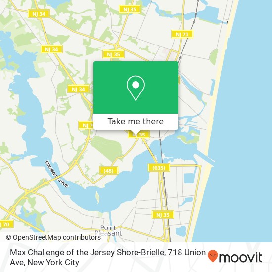 Max Challenge of the Jersey Shore-Brielle, 718 Union Ave map