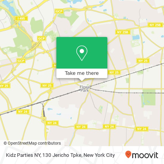 Mapa de Kidz Parties NY, 130 Jericho Tpke