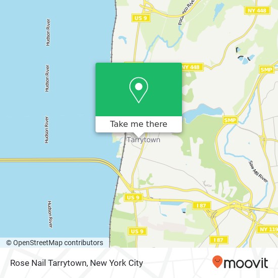 Rose Nail Tarrytown map