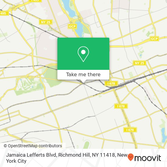 Mapa de Jamaica Lefferts Blvd, Richmond Hill, NY 11418